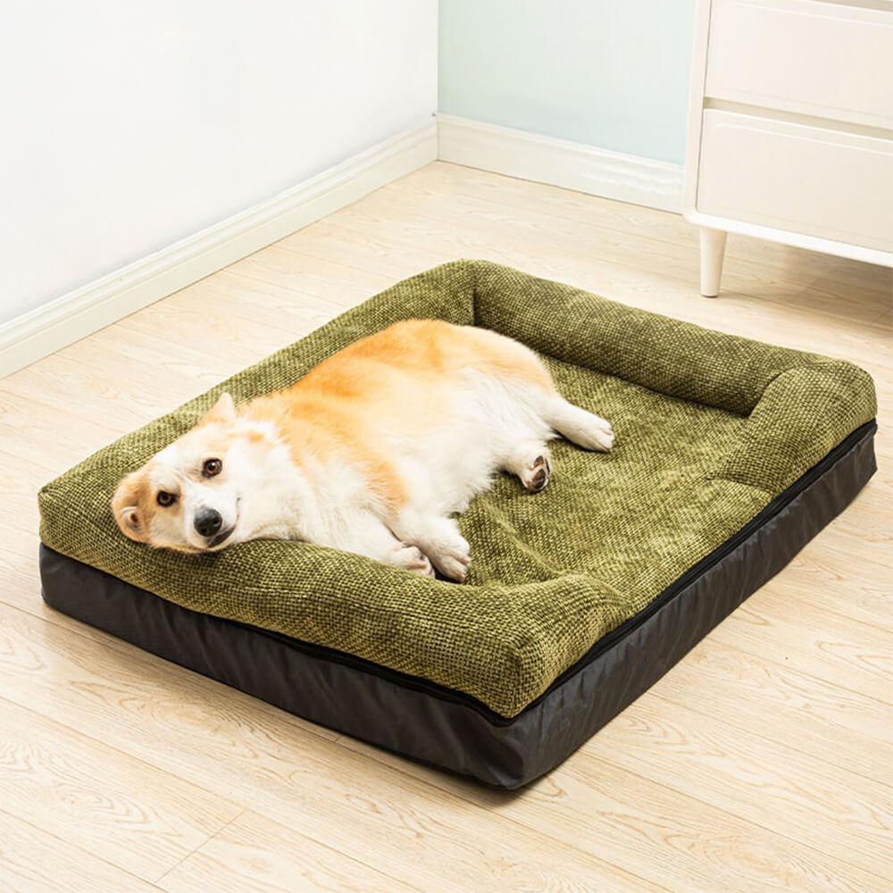 Letto per cane e gatto spazioso, accogliente, resistente, ortopedico e lavabile.
