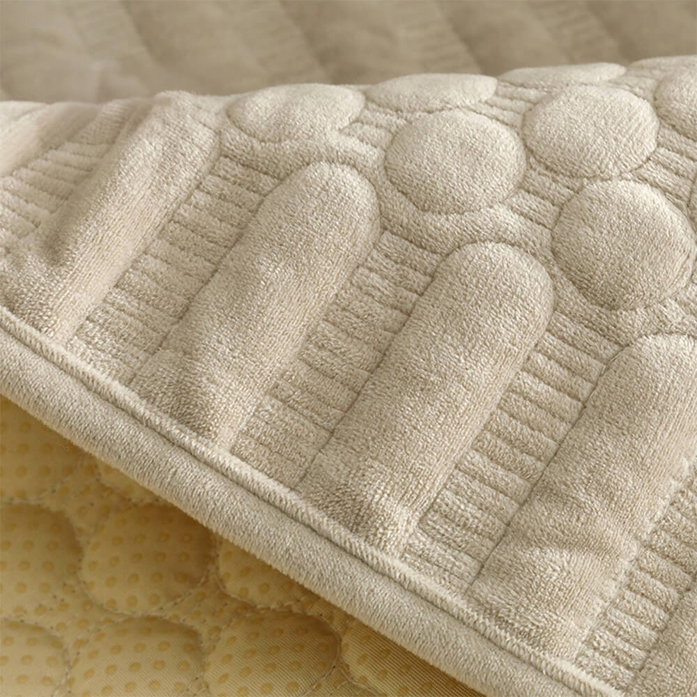 Copertura per divano calda in peluche vintage antiscivolo