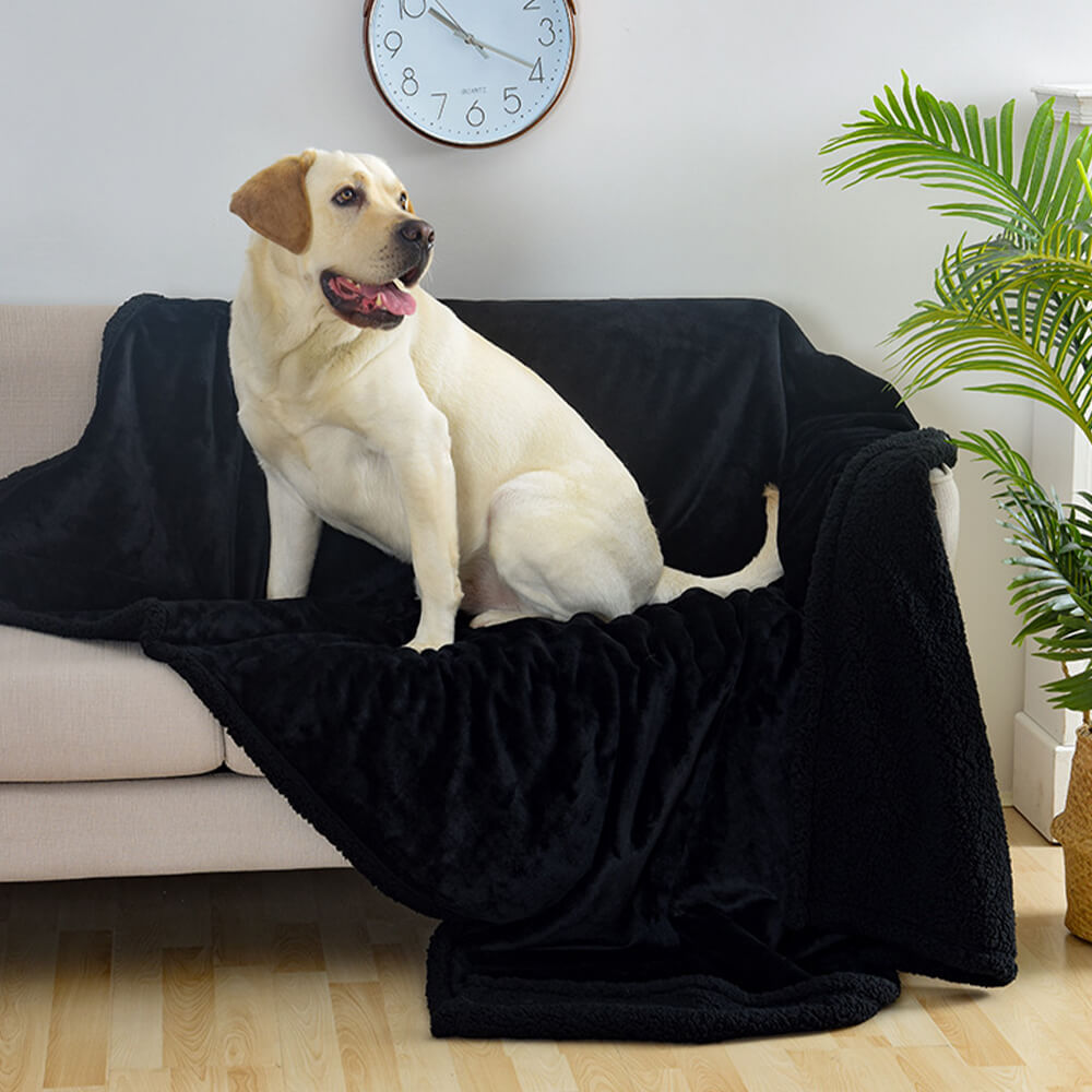 Copriletto in pile sherpa impermeabile per cani, spesso.