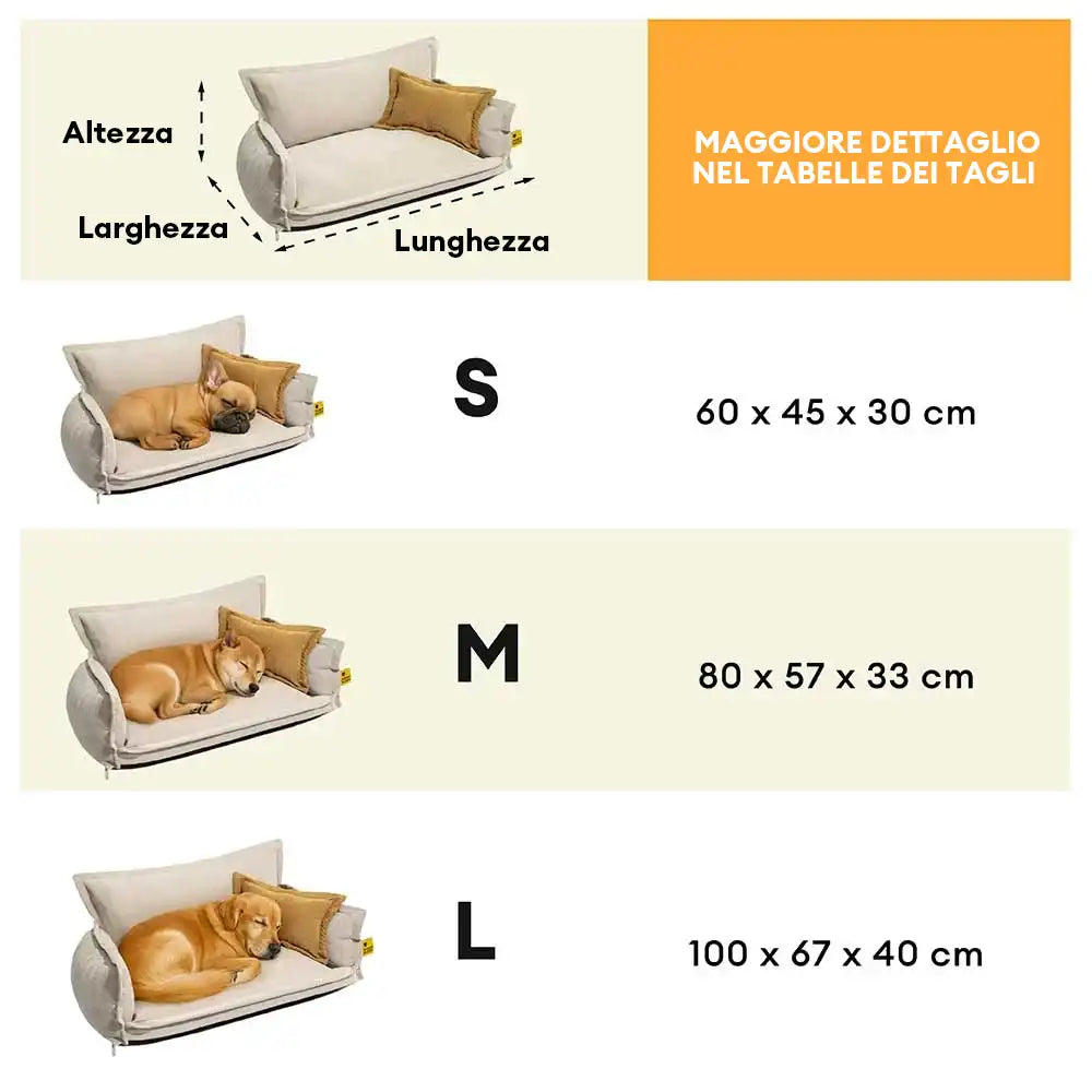 Letto ortopedico per cani in chenille a quattro stagioni, a doppio strato, con spugna rimovibile e cuscino