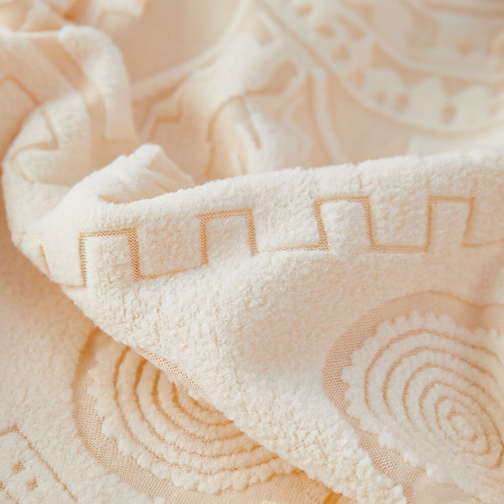 Copertura per divano Bohemien in jacquard elasticizzato, completa e antiscivolo, con fodera per cuscino.