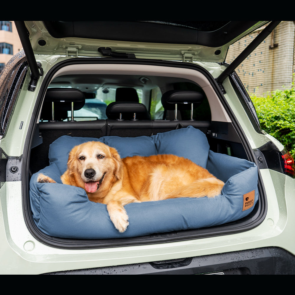Cuscini di sicurezza per viaggi in auto per cani di taglia media e grande per il sedile posteriore.