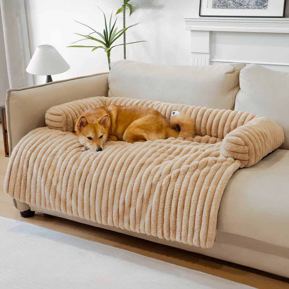 Coperna per Sofà in Peluche Cuscino per Cani Copertura per Divano