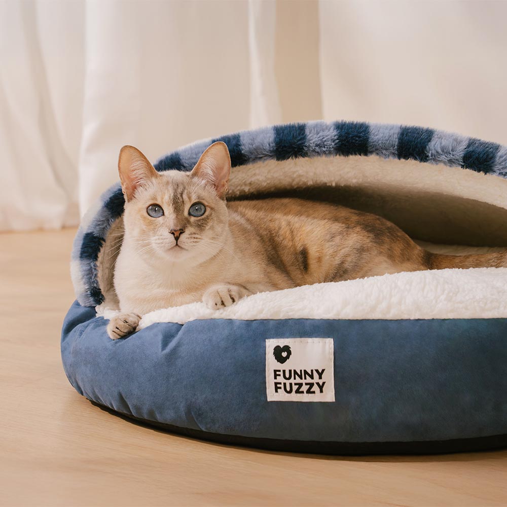 Letto rotondo per gatti ultra morbido e lavabile