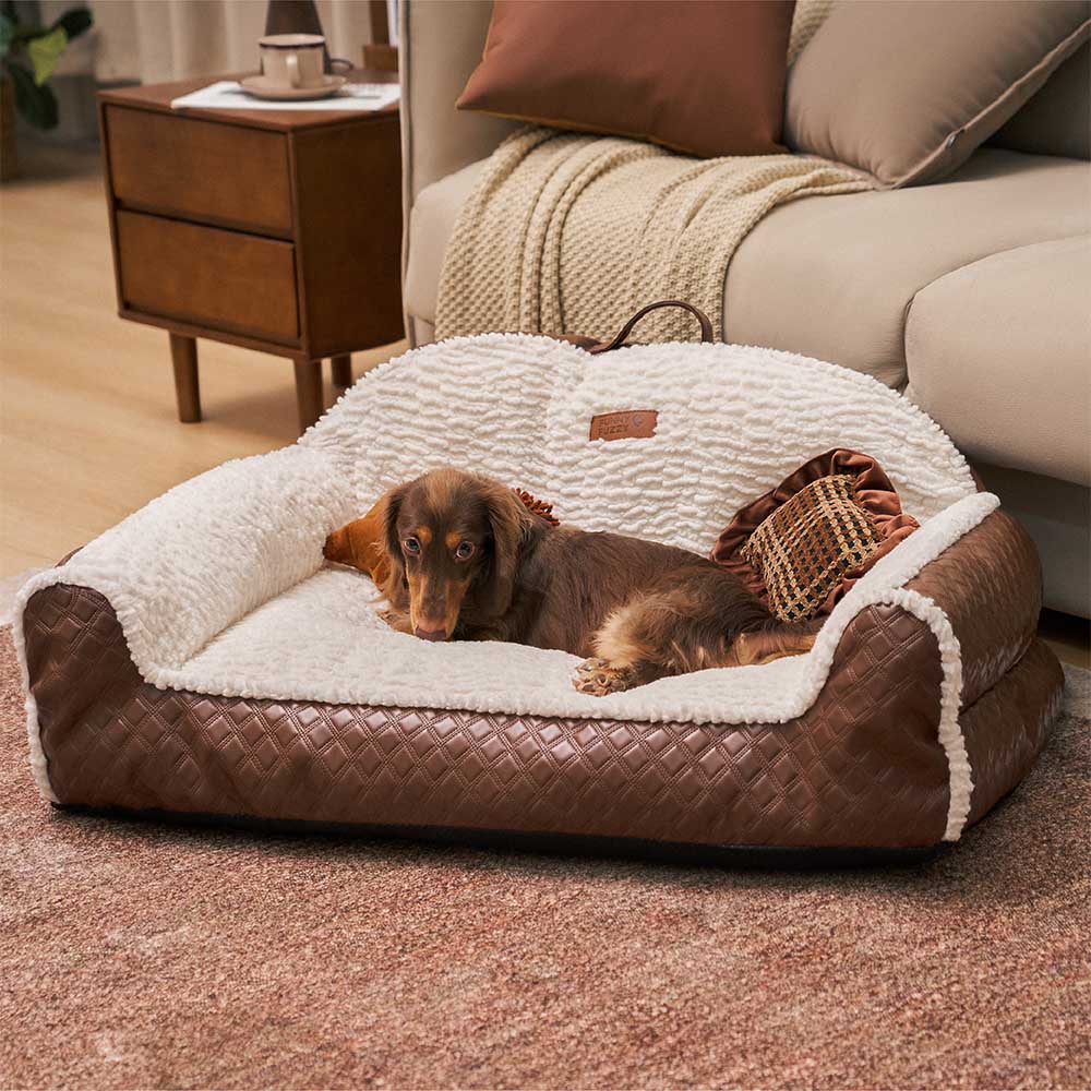 Cuscino Classico Accogliente per Cani - Divano per Cani Tipo Poltrona