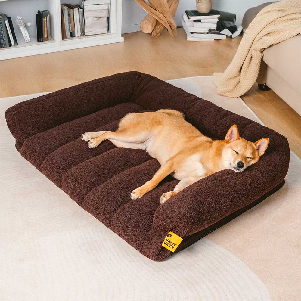 Cuscino ortopedico per cani con grande supporto morbido e testiera - Cloudy Napper