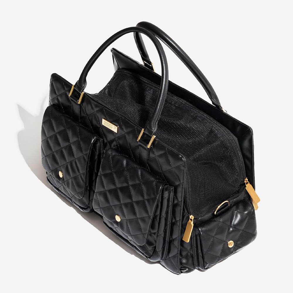 Borsa per gatti da viaggio multi-funzionale e alla moda, grande, condivisa tra umani e gatti - Coda vagabonda