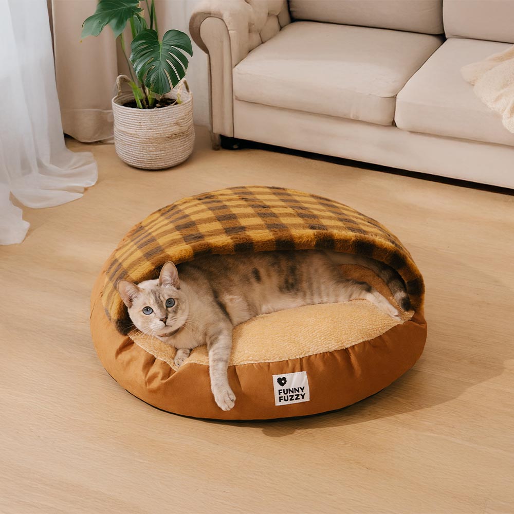 Letto rotondo per gatti ultra morbido e lavabile