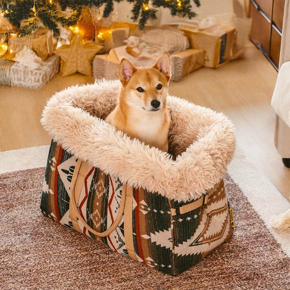Grande Trasportino Reversibile per Animali Domestici Indie Boho e Sacco a Pelo per Cani - Wondernap