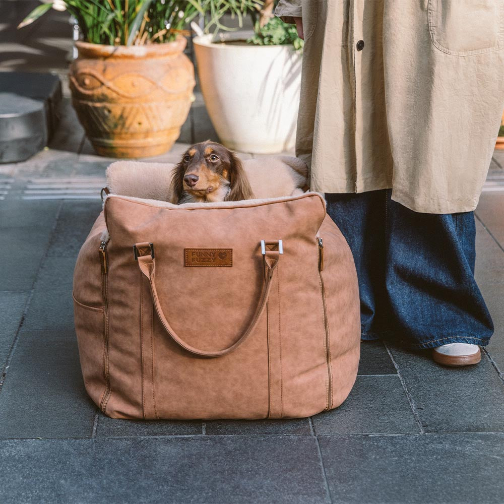 Grande trasportino per cani morbido e caldo, sicuro e antiscivolo - Seggiolino per auto Ride and Rover.