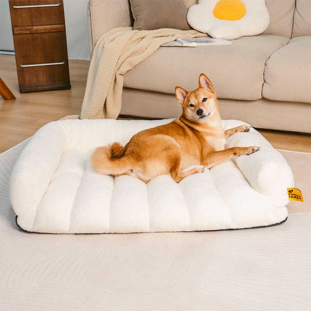 Cuscino ortopedico per cani con grande supporto morbido e testiera - Cloudy Napper