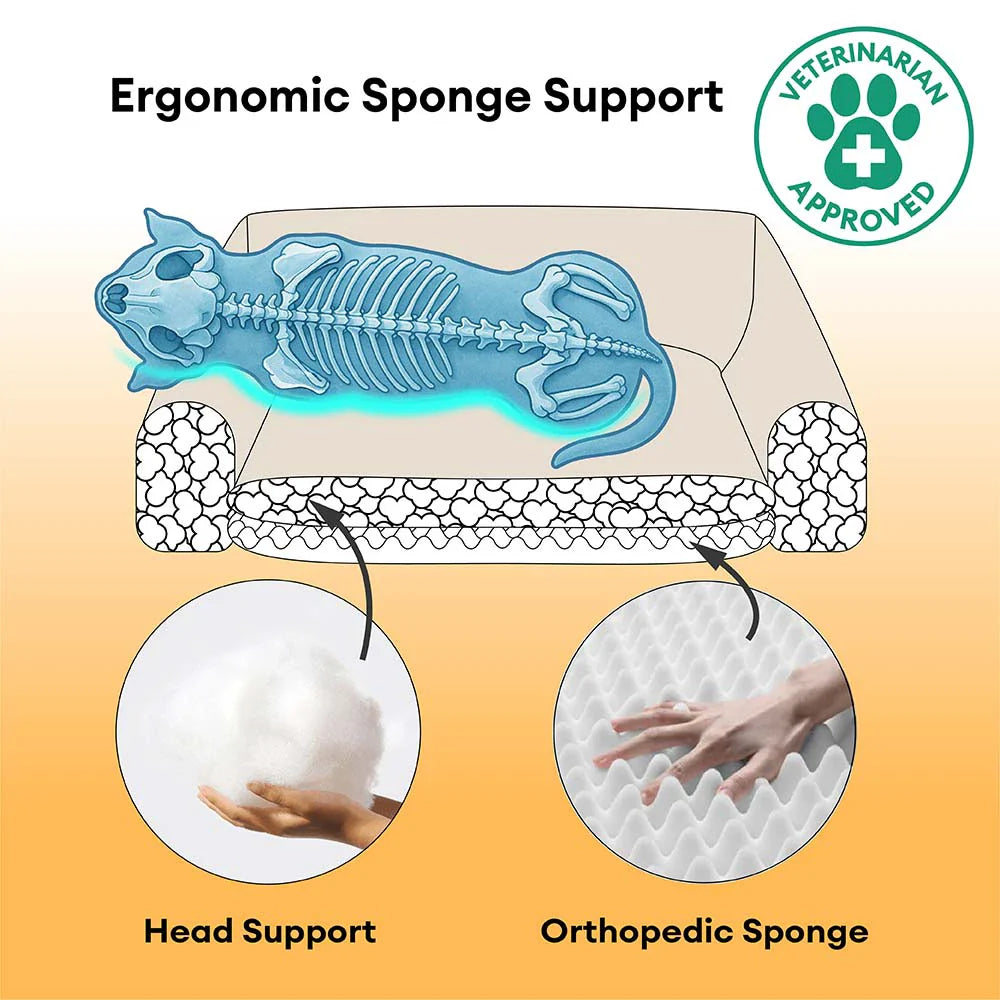 Cuscino con Wedge Ortodontico Rimovibile in Velluto - CozySlope