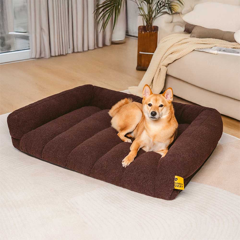 Cuscino ortopedico per cani con grande supporto morbido e testiera - Cloudy Napper