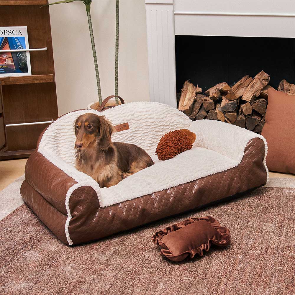 Cuscino Classico Accogliente per Cani - Divano per Cani Tipo Poltrona