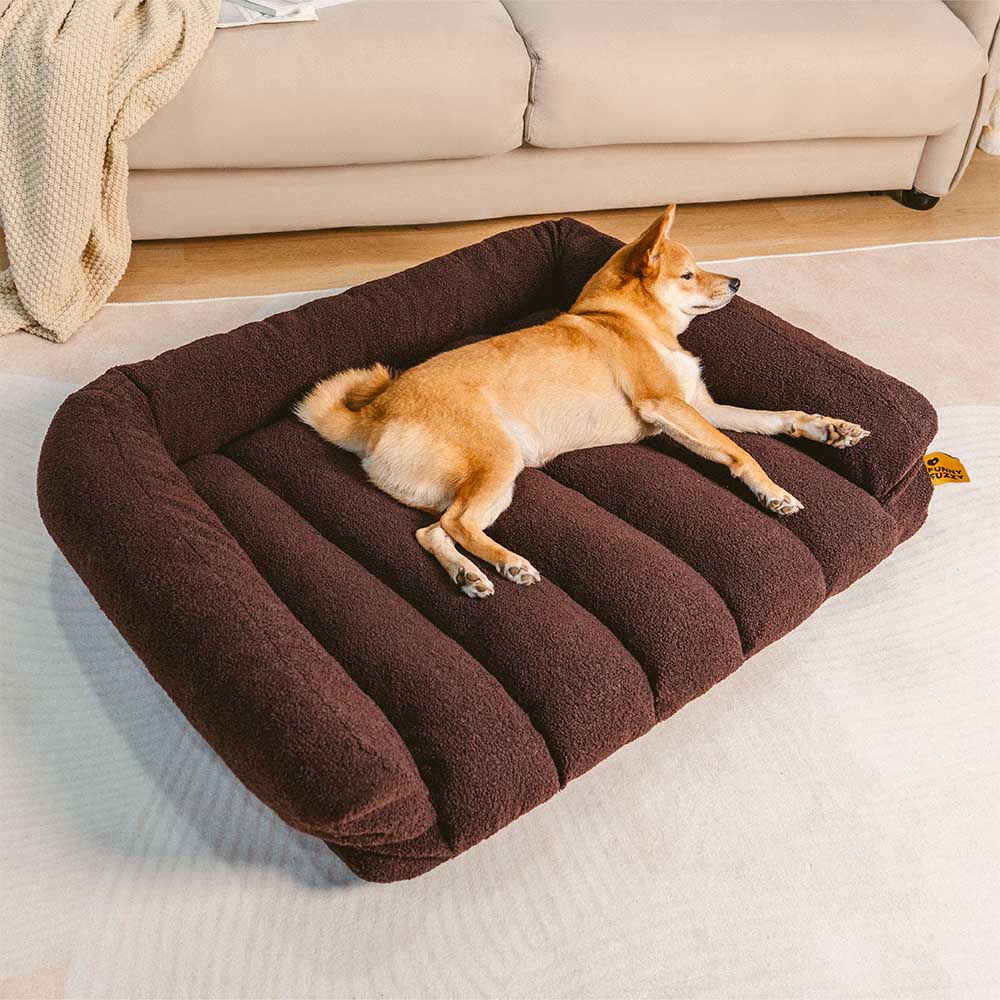 Cuscino ortopedico per cani con grande supporto morbido e testiera - Cloudy Napper