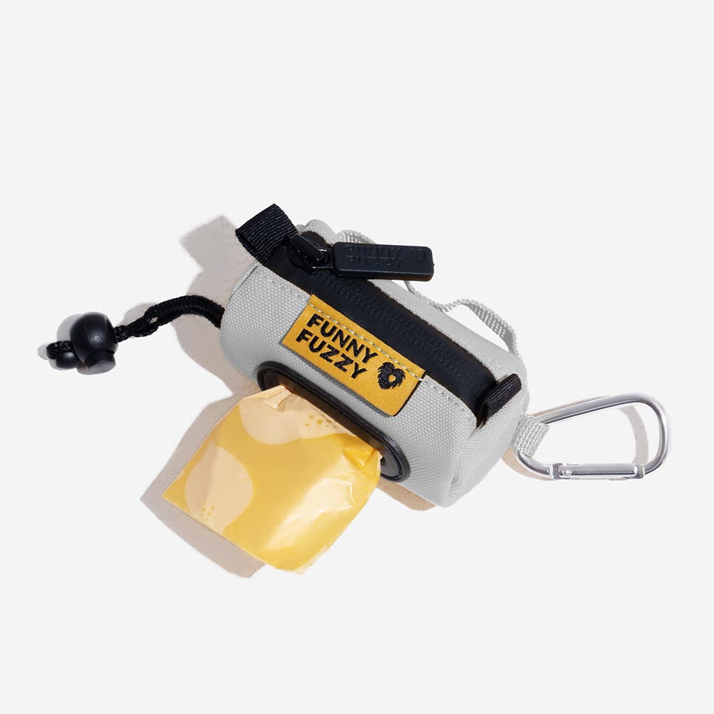 FUNNYFUZZY Guinzaglio Impermeabile con Dispenser di Sacchetti per Feces Attachabile - Flexi Walker