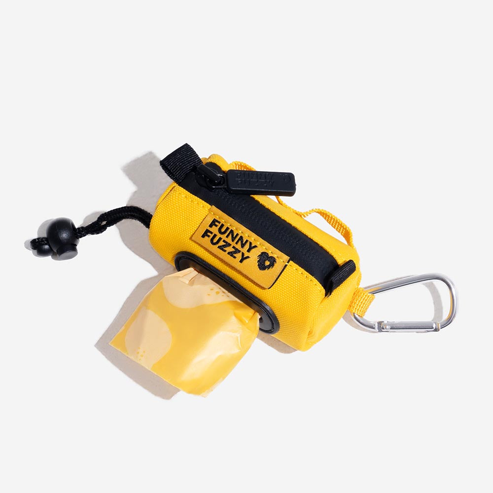FUNNYFUZZY Guinzaglio Impermeabile con Dispenser di Sacchetti per Feces Attachabile - Flexi Walker