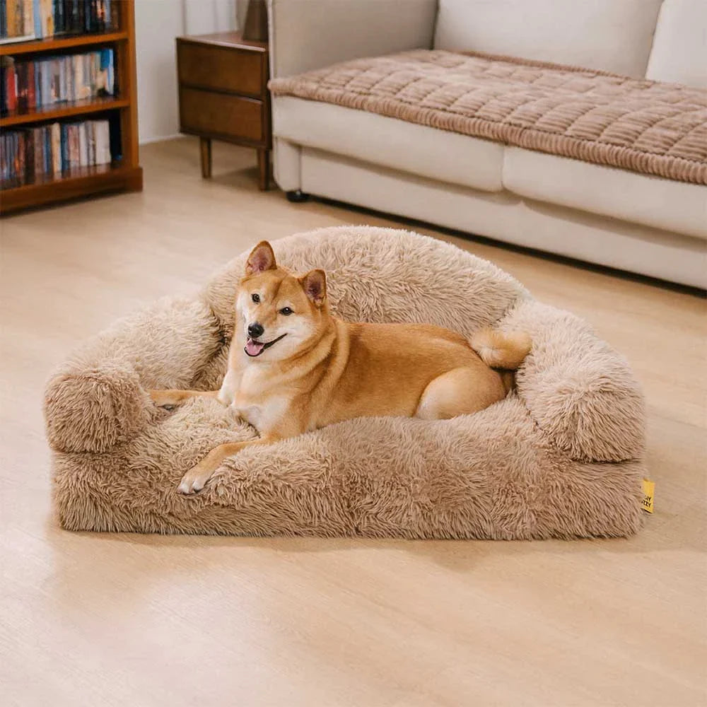 Divano Letto Ortodontico per Cani in Spugna Rimovibile e Caldo - FluffyHaven