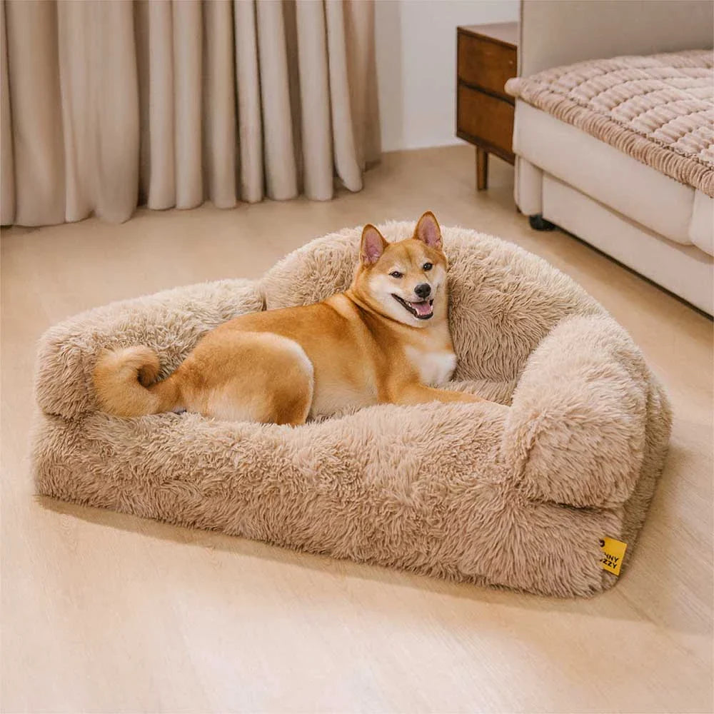 Divano Letto Ortodontico per Cani in Spugna Rimovibile e Caldo - FluffyHaven
