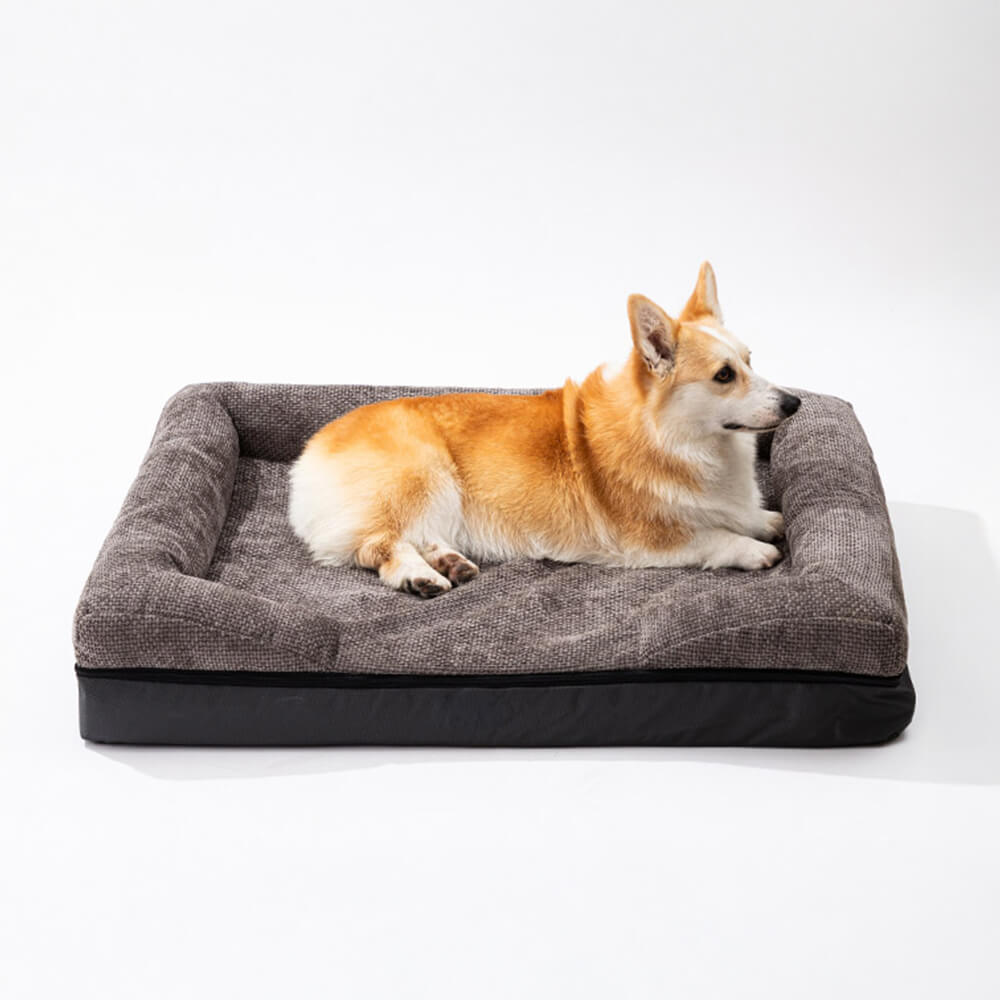 Letto per cane e gatto spazioso, accogliente, resistente, ortopedico e lavabile.