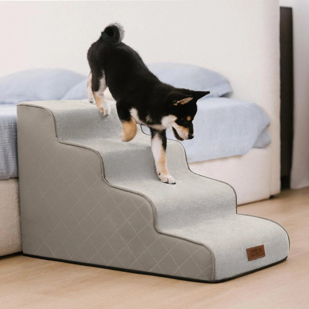 Scala per animali domestici removibile in spugna ad alta densità in similpelle - LuxeStep