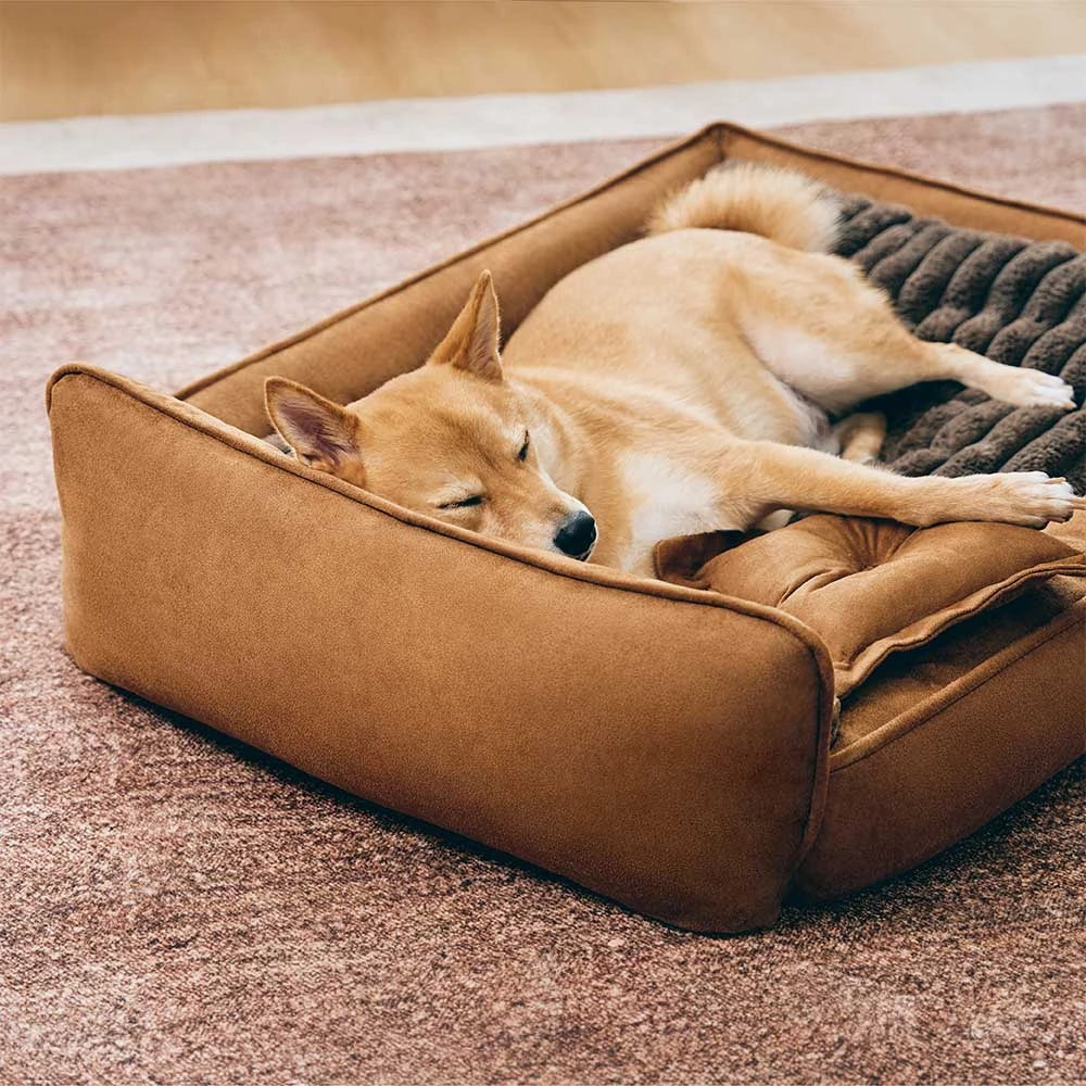 Cuscino per cani lavabile in suede finto retro, doppio lato con cuscino – SweetDream