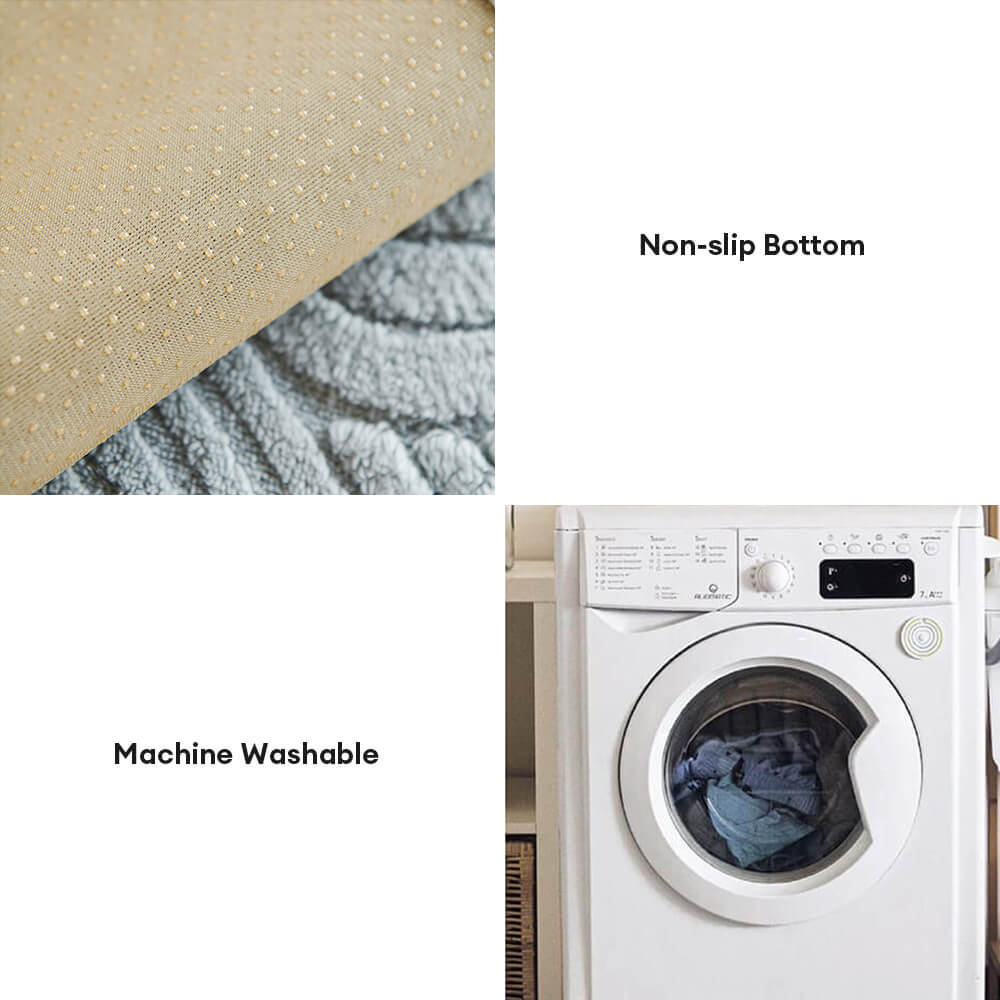Copertura per divano in morbido peluche geometrico moderno, antiscivolo