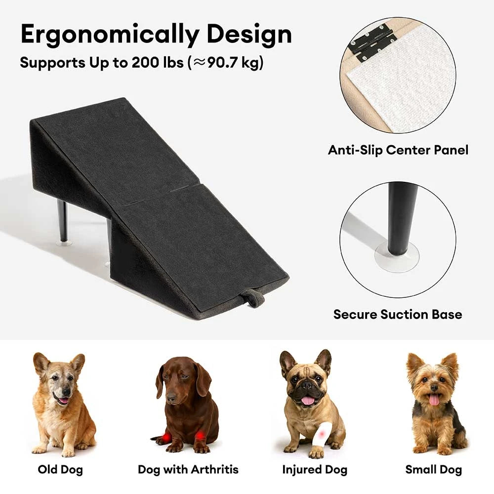 Scala per cani in legno convertibile 2 in 1 con scala a gradini domestica