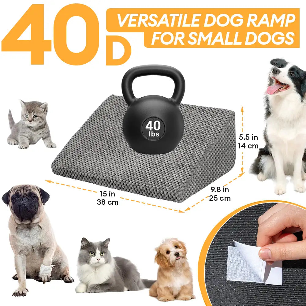 Rampe per cani in schiuma modulare con scalini per scale con velcro