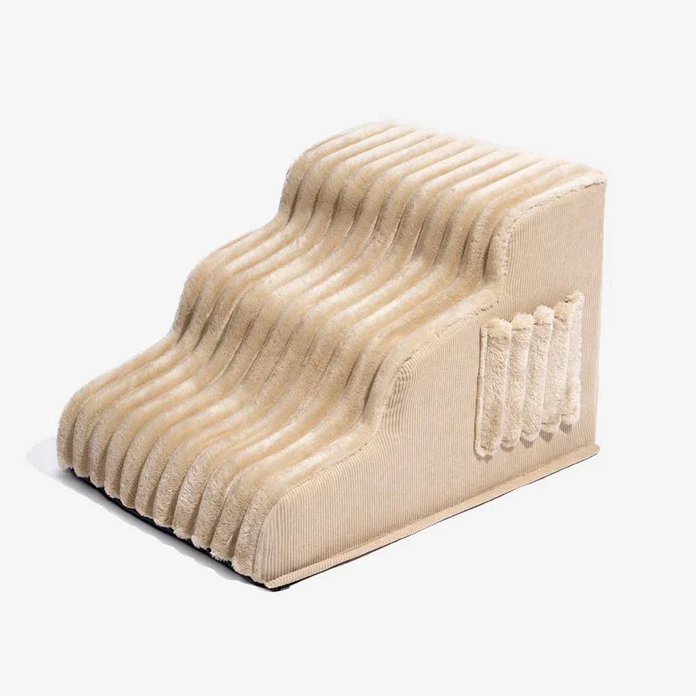 CreamyRamp Scala e Letto per Animali 2-in-1 in Morbido Plush Rimovibile