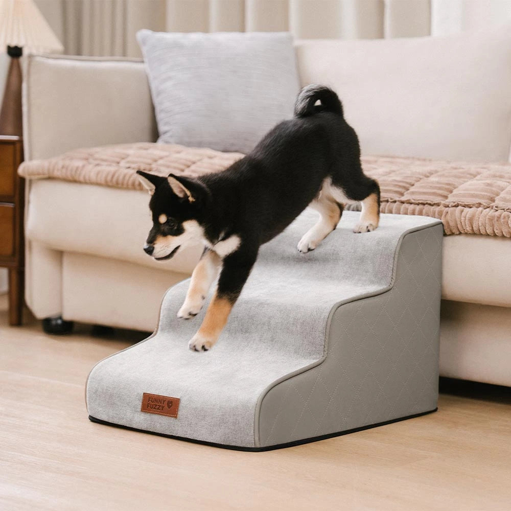 Scala per animali domestici removibile in spugna ad alta densità in similpelle - LuxeStep