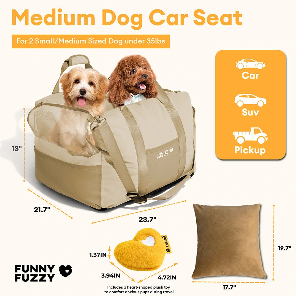 Seggiolino Auto Impermeabile e Traspirante per Cani - Pup Rover