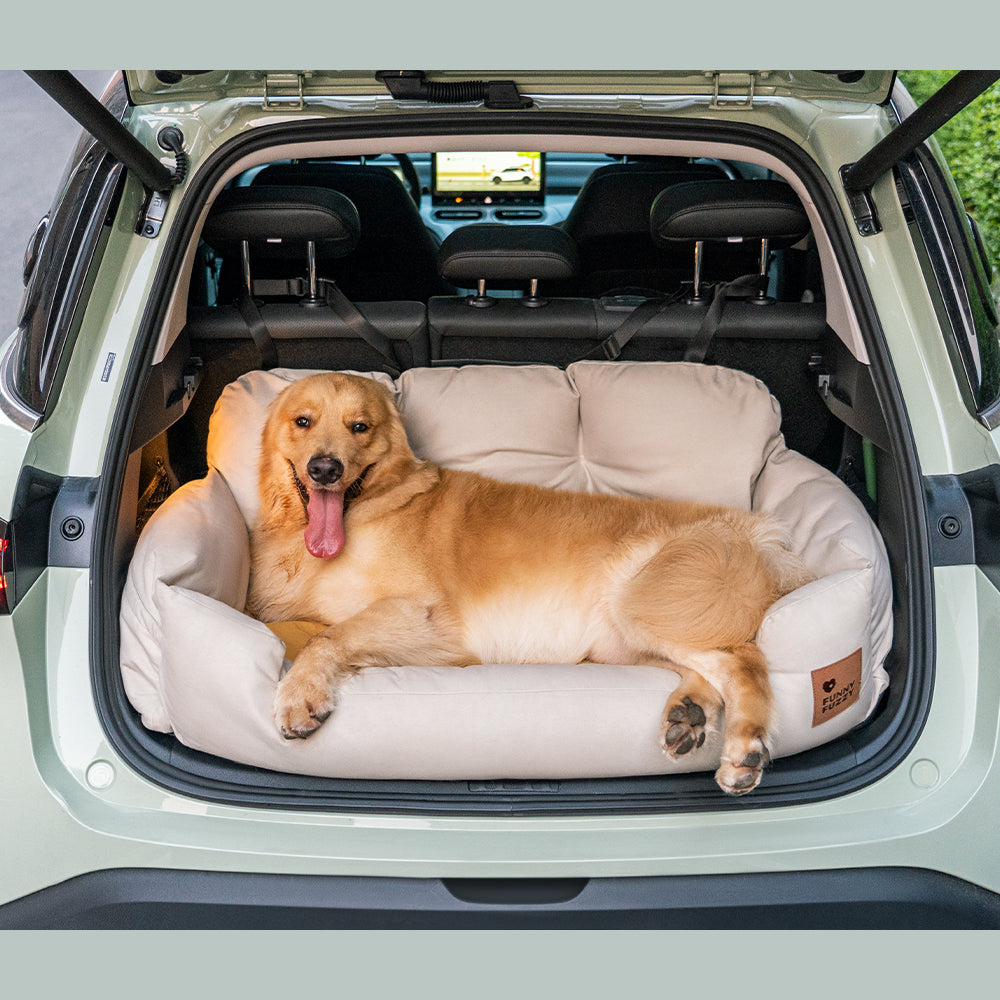 Cuscini di sicurezza per viaggi in auto per cani di taglia media e grande per il sedile posteriore.