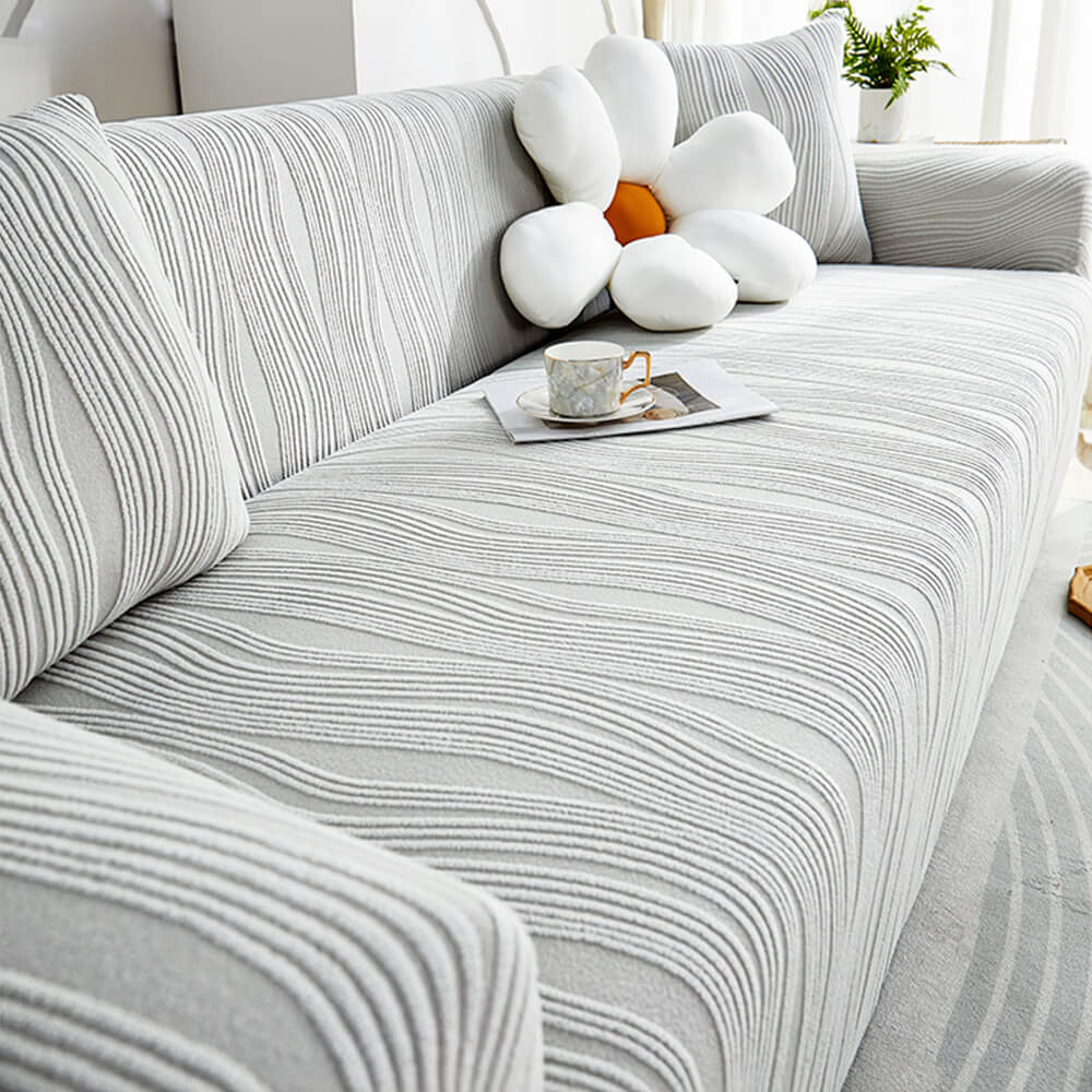 Copertura per divano anti-graffi in jacquard stretch a copertura totale