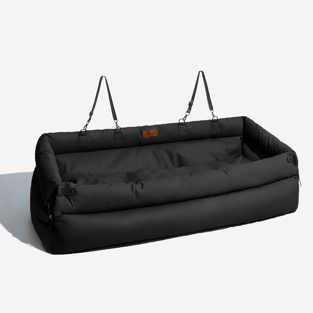 Seggiolino Auto Rialzato Deluxe per Cani in Ecopelle - Urban Voyager