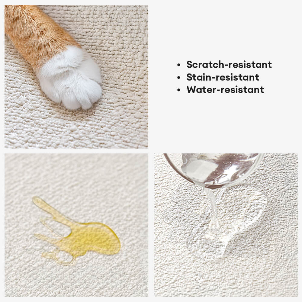Copridivano lineare in tessuto Teddy Fleece idrorepellente con retro antiscivolo