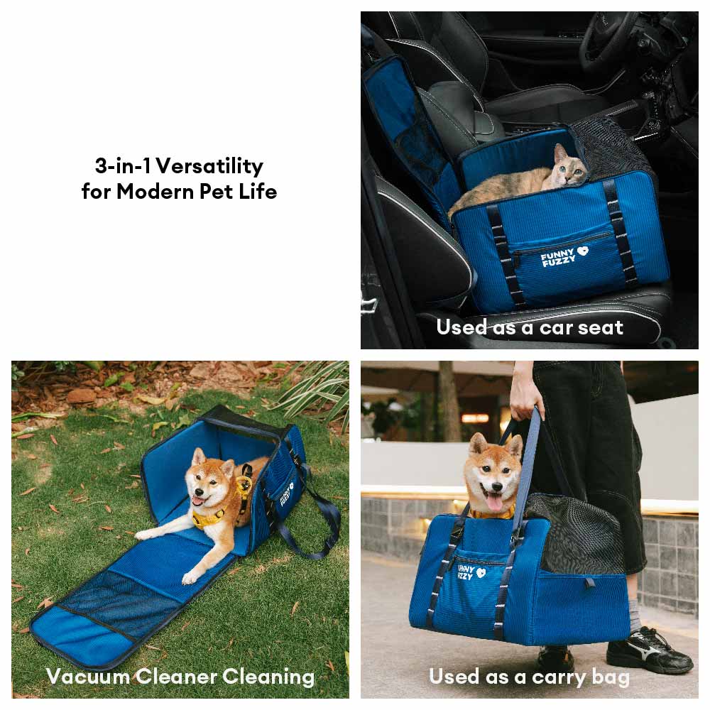 Seggiolino Auto Booster per Cani Sicuro Impermeabile e Trasportino per Animali - Gympet