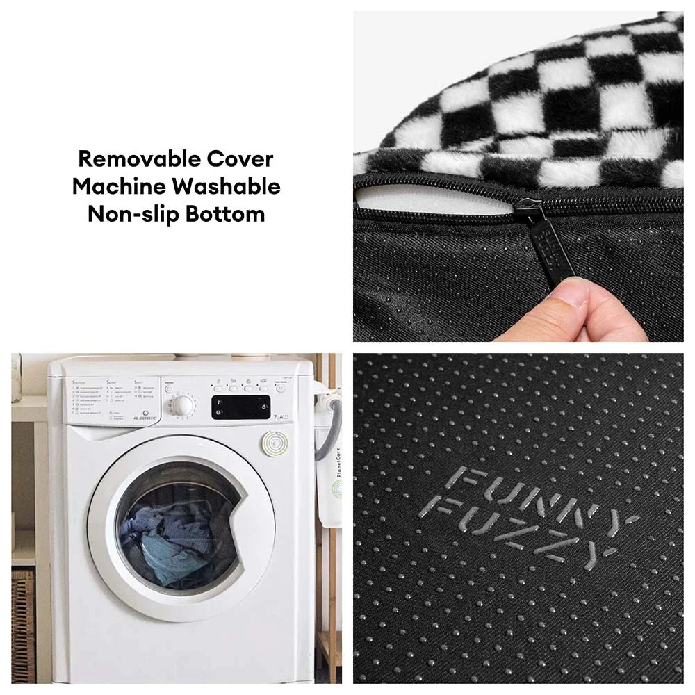 Letto ortopedico per cani lavabile spesso e soffice a scacchi - CheckMate