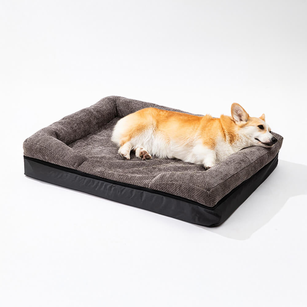 Letto per cane e gatto spazioso, accogliente, resistente, ortopedico e lavabile.