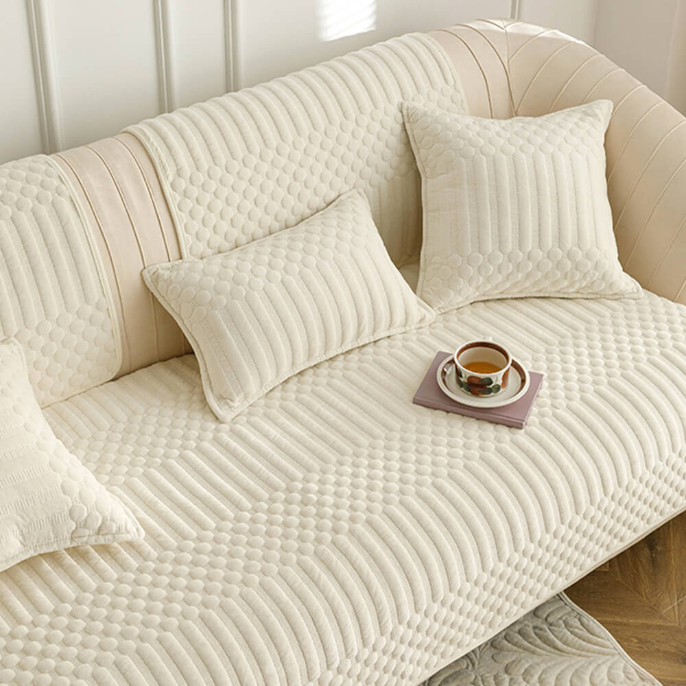 Copertura per divano calda in peluche vintage antiscivolo
