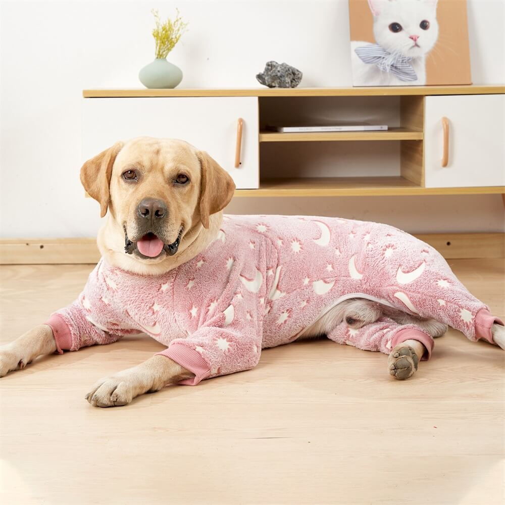 Pigiama per cani Morbido e Confortevole con Luna e Stelle - Perfetto per il Comfort Tutto l'Anno