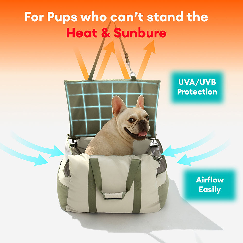Seggiolino Auto Impermeabile e Traspirante per Cani - Pup Rover