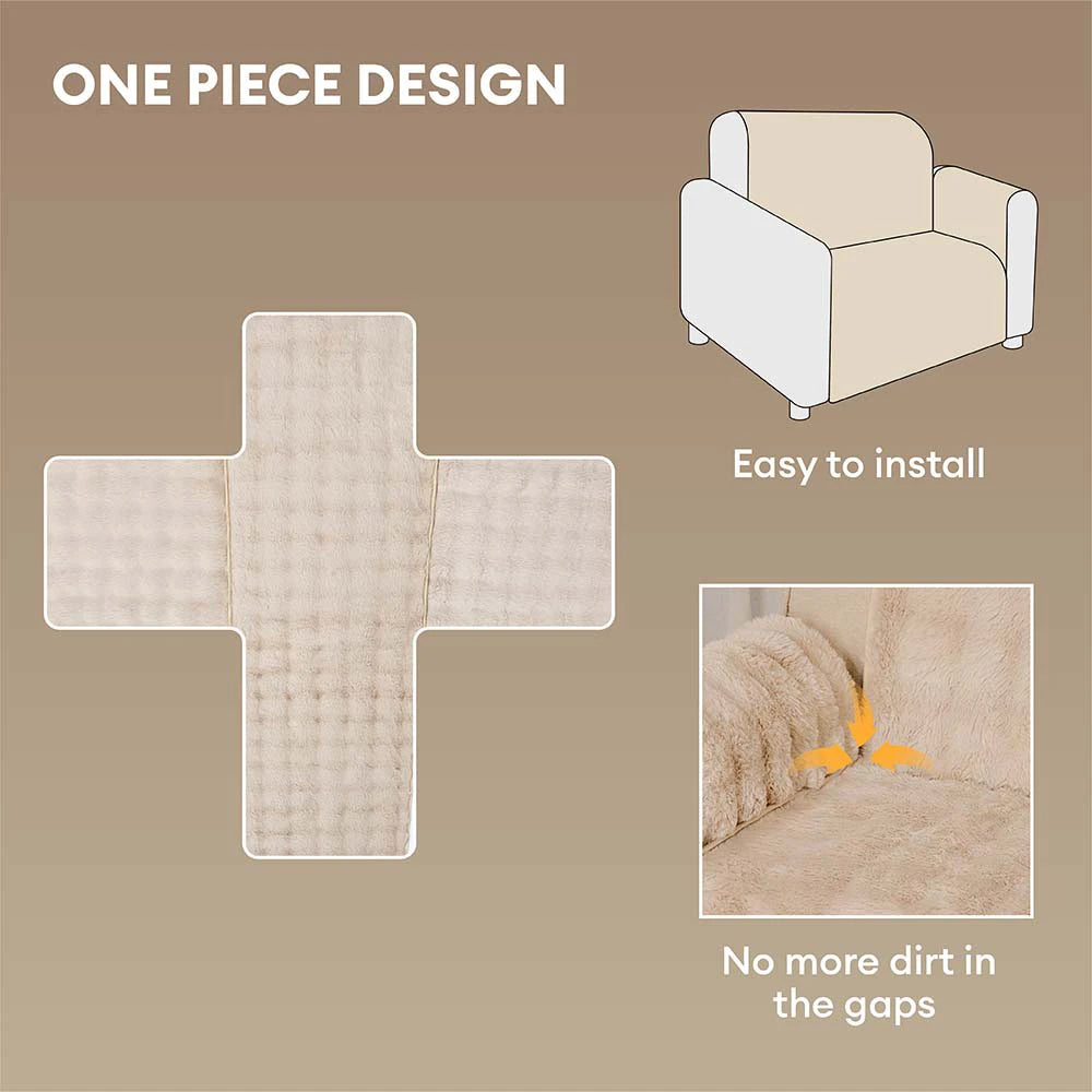Copertura per divano impermeabile in peluche morbido protettore per mobili - EverDry