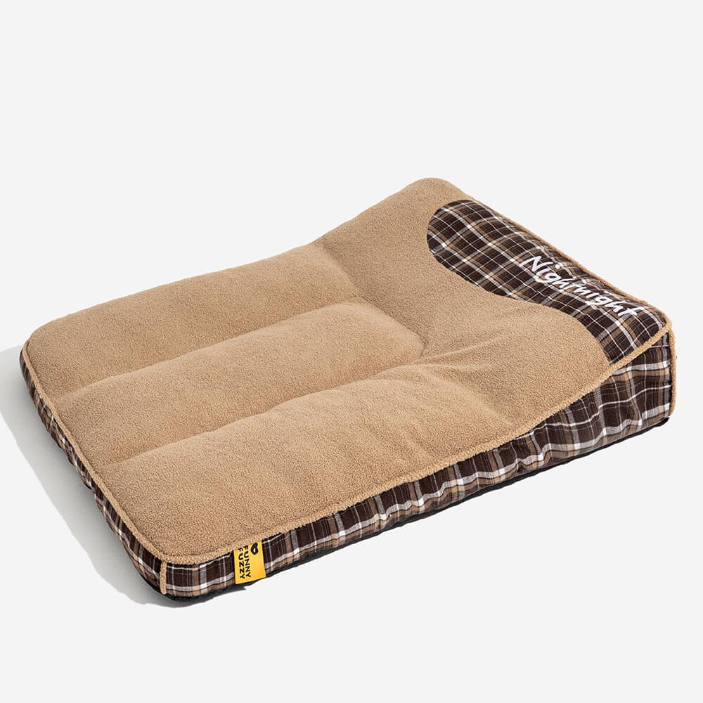 Letto per cani rettangolare extra large lavabile in tessuto teddy fluffy - Buonanotte
