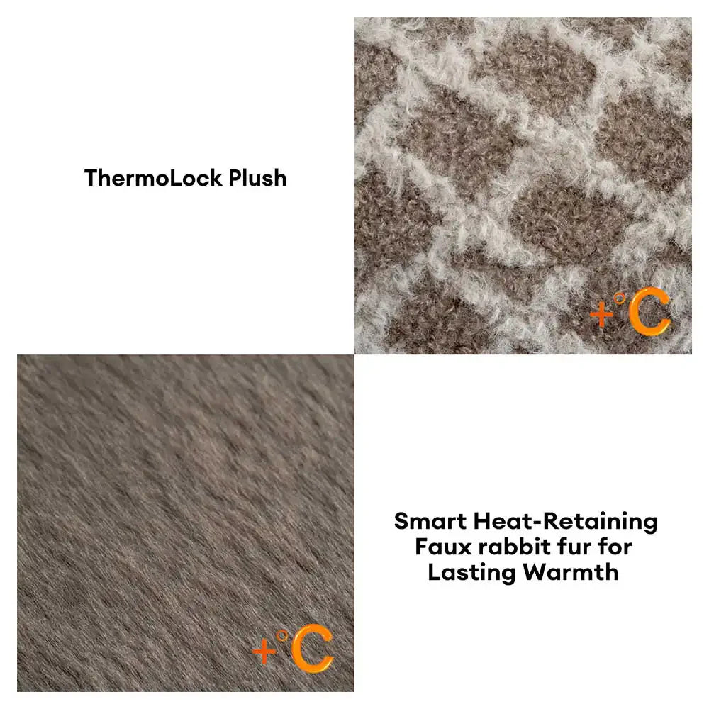 Tappetino per animali domestici in peluche multiuso double face a quadri a diamante - ComfyEase