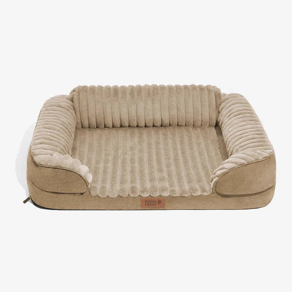Letto ortopedico sfoderabile in peluche morbido per cani - ComfyPaws
