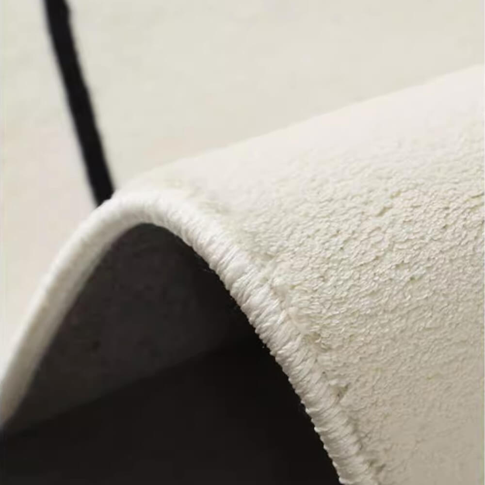Tappeto domestico in stile moderno semplice a trama lineare effetto cashmere.