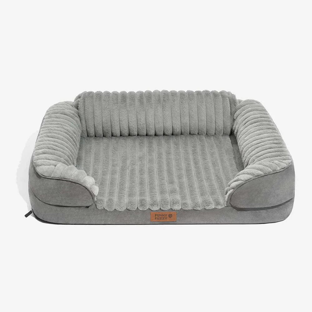 Letto ortopedico sfoderabile in peluche morbido per cani - ComfyPaws