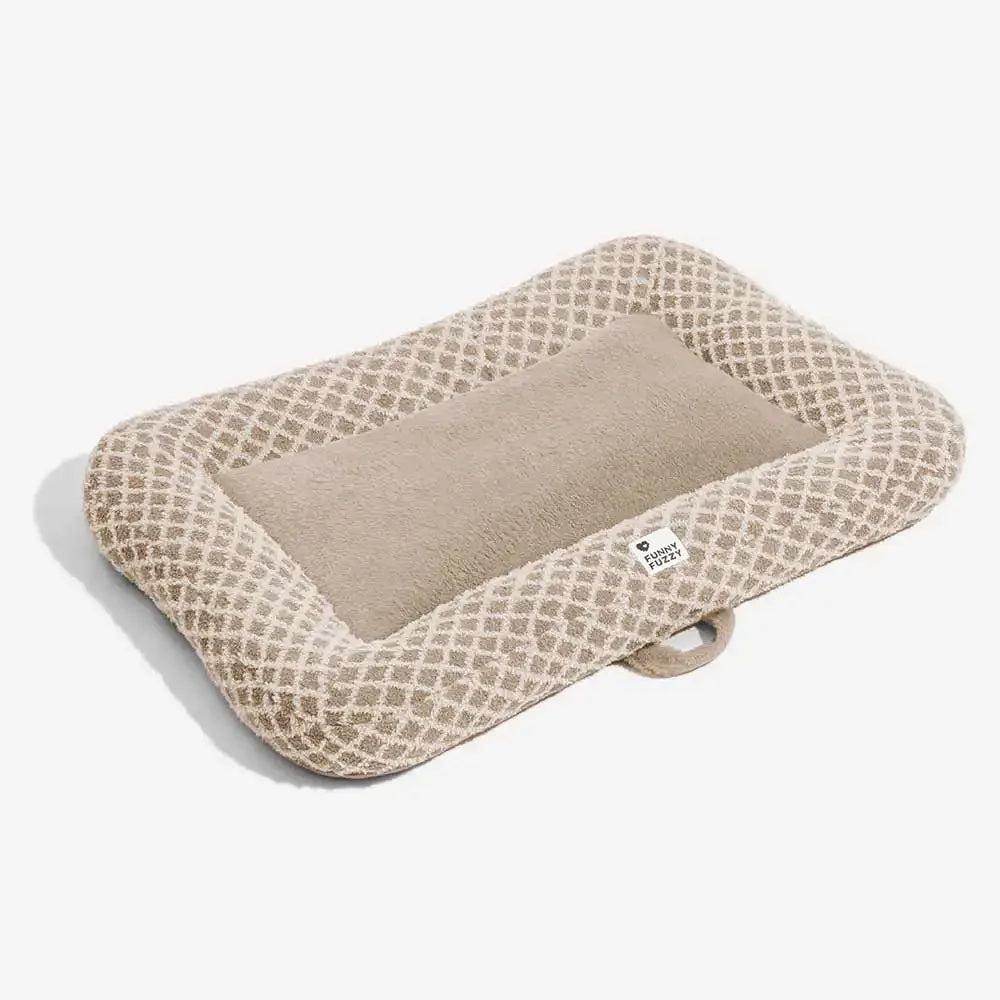 Tappetino per animali domestici in peluche multiuso double face a quadri a diamante - ComfyEase