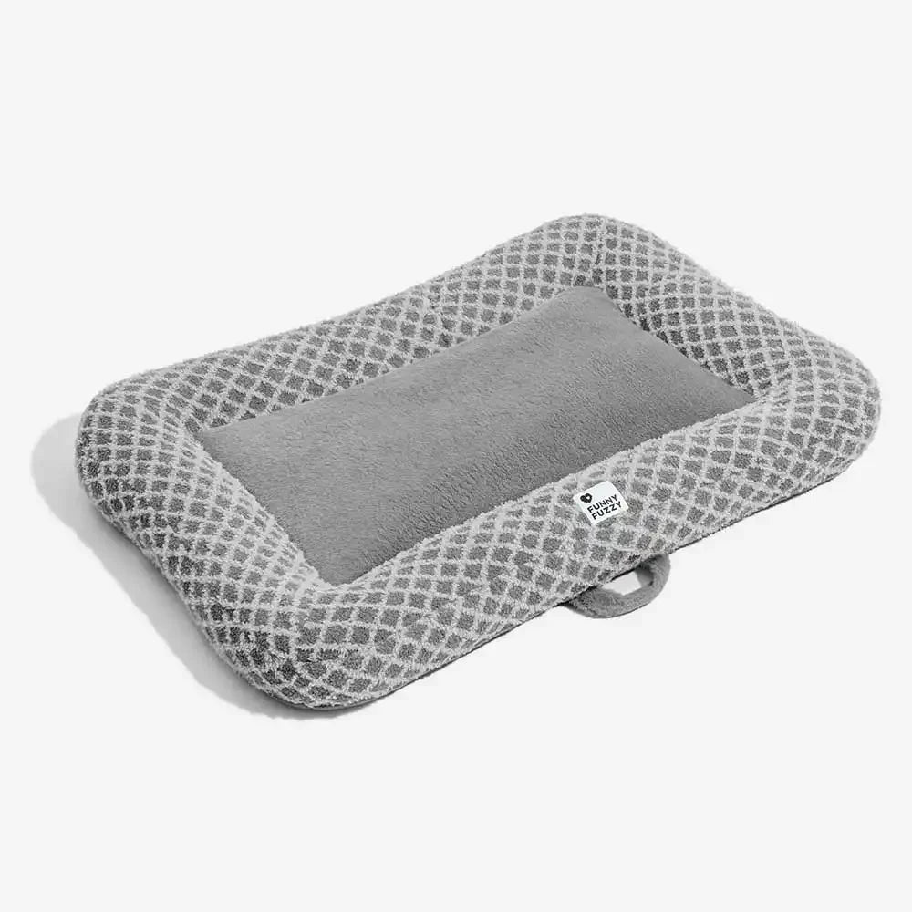 Tappetino per animali domestici in peluche multiuso double face a quadri a diamante - ComfyEase